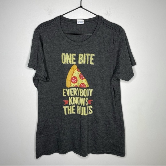 One Bite Everybody Knows the Rules Barstool Tshirt - Picture 1 of 5